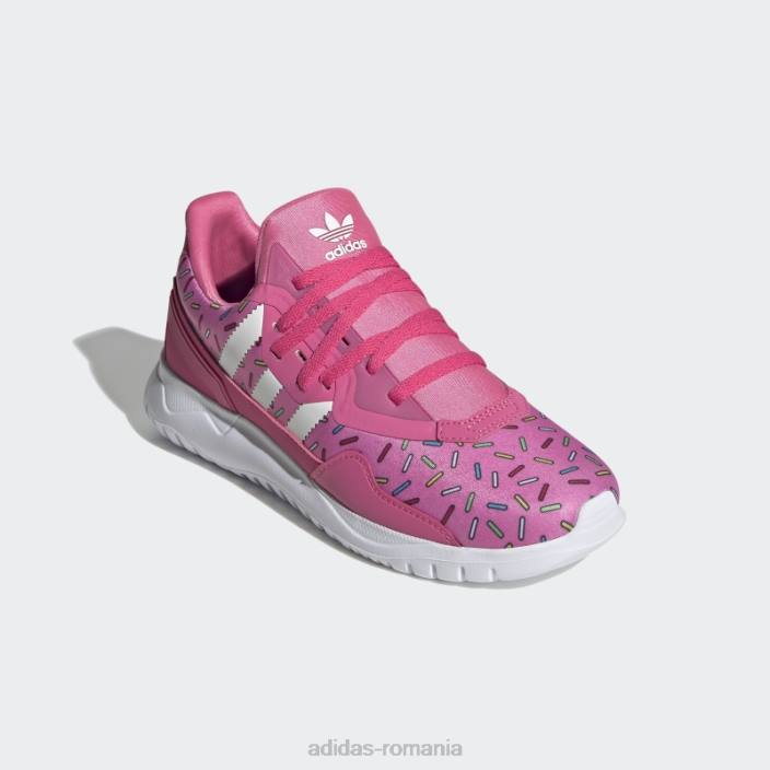 Adidas pantofi flex originali roz adidas copii roz/alb 2JBN18093