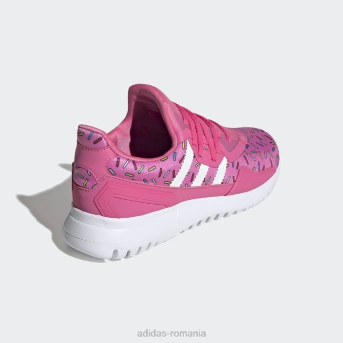 Adidas pantofi flex originali roz adidas copii roz/alb 2JBN18093