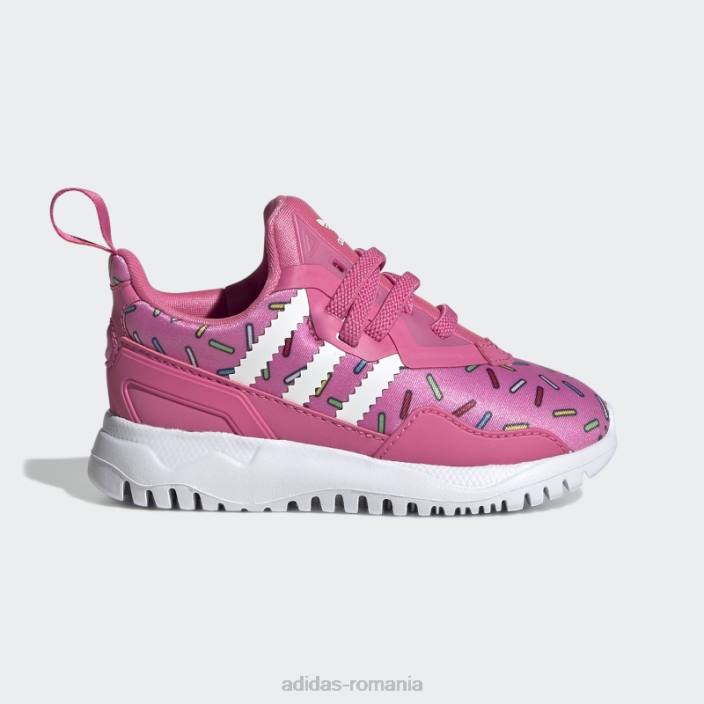 Adidas pantofi flex originali roz copii roz/alb 2JBN18197