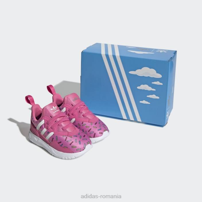 Adidas pantofi flex originali roz copii roz/alb 2JBN18197