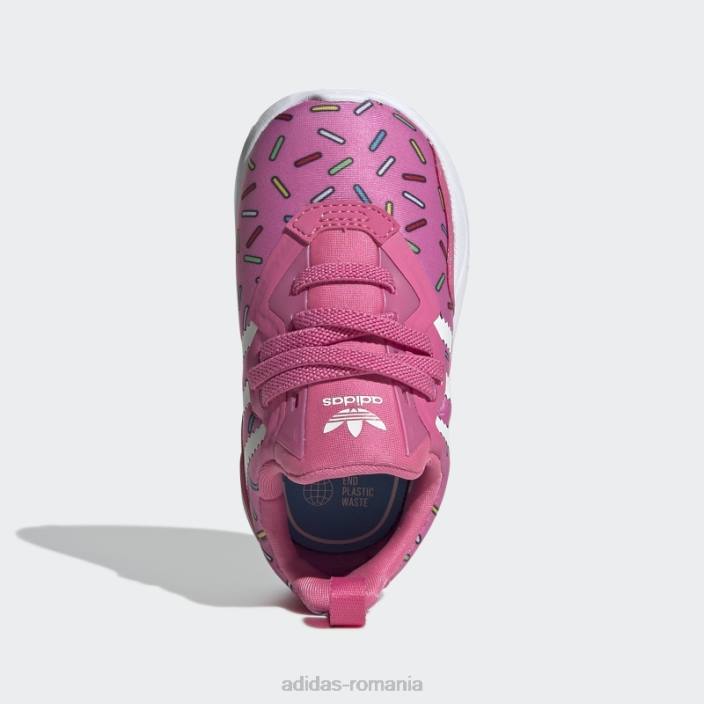 Adidas pantofi flex originali roz copii roz/alb 2JBN18197