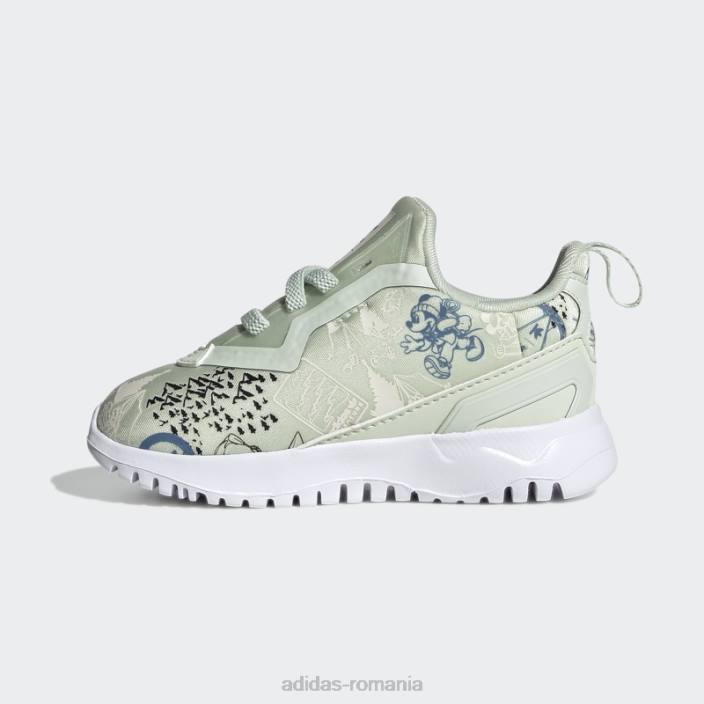 Adidas pantofi flex verzi x disney originals fierbinți copii verde/negru/alb 2JBN18120