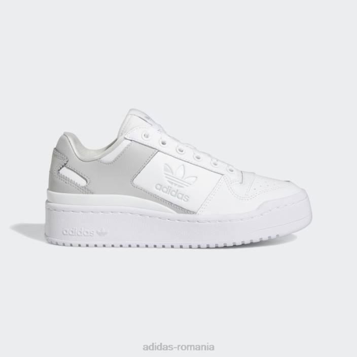 Adidas pantofi forum gri îndrăzneți copii alb/gri 2JBN17914