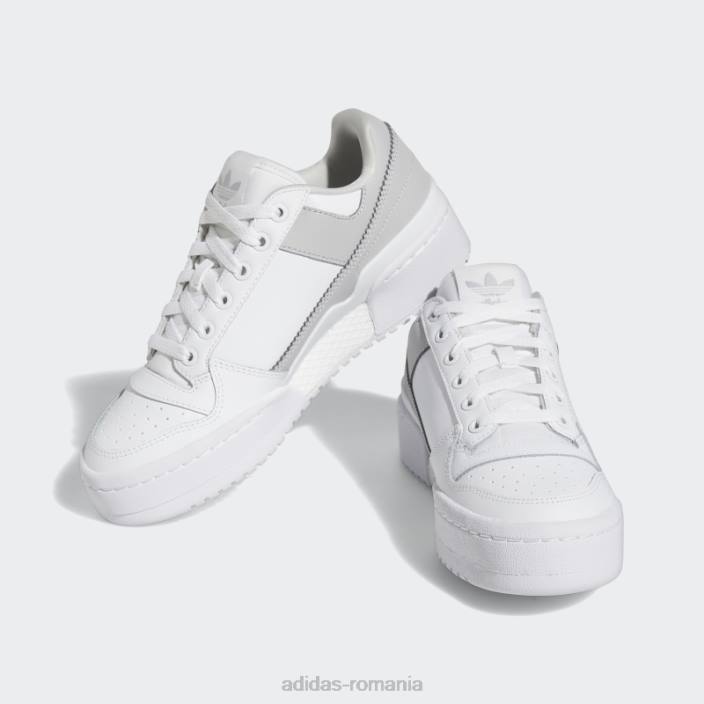 Adidas pantofi forum gri îndrăzneți copii alb/gri 2JBN17914