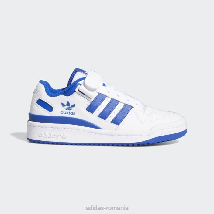 Adidas pantofi forum low alb/albastru regal copii alb/albastru regal 2JBN11132