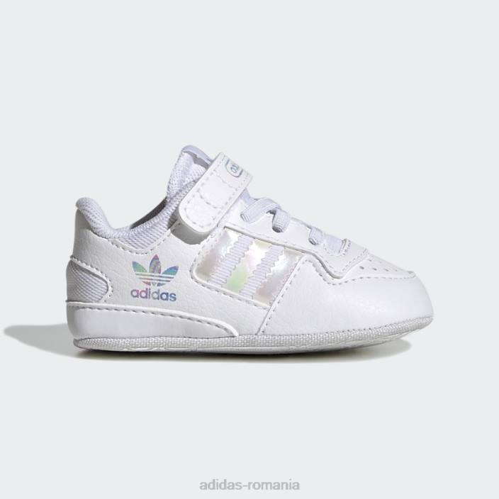 Adidas pantofi forum low dash grey copii alb/gri liniuță 2JBN17956