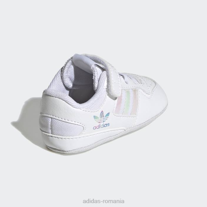 Adidas pantofi forum low dash grey copii alb/gri liniuță 2JBN17956