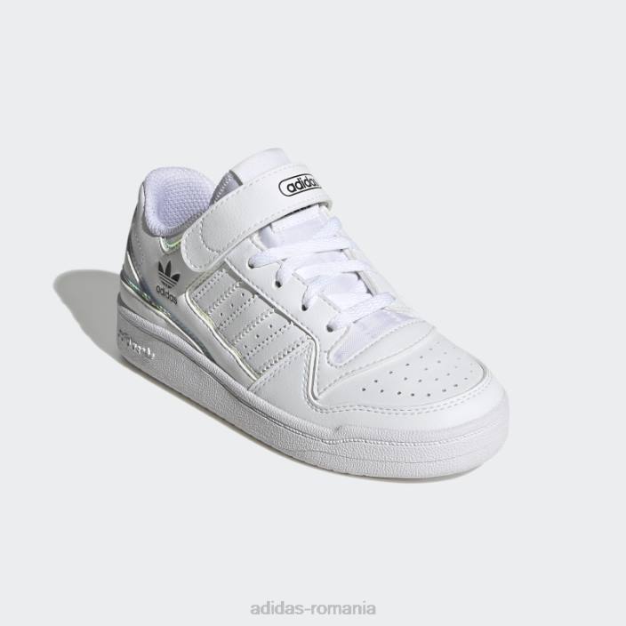 Adidas pantofi forum moda neagra copii alb negru 2JBN18229
