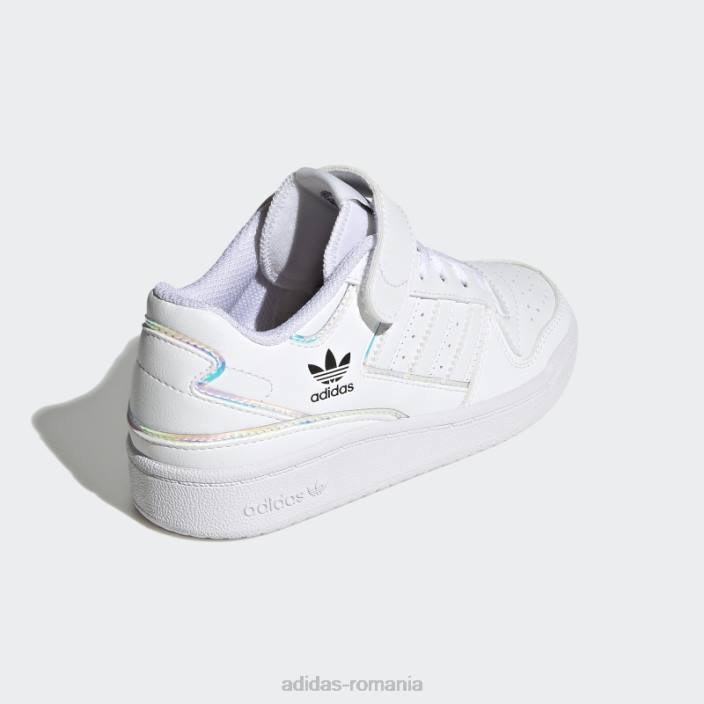 Adidas pantofi forum moda neagra copii alb negru 2JBN18229