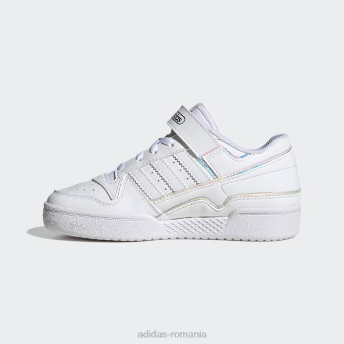 Adidas pantofi forum moda neagra copii alb negru 2JBN18229