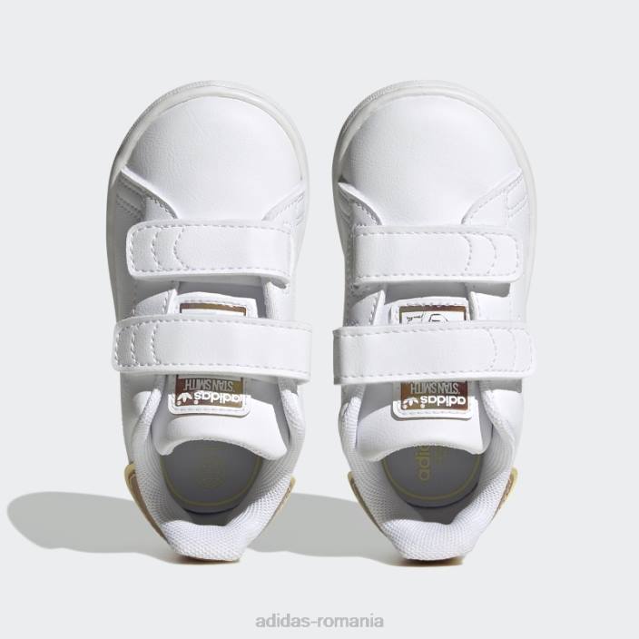 Adidas pantofi galbeni stan smith copii alb/galben 2JBN17907