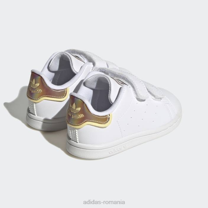 Adidas pantofi galbeni stan smith copii alb/galben 2JBN17907