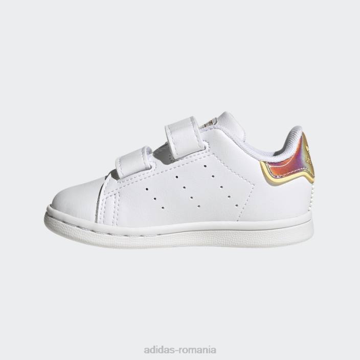 Adidas pantofi galbeni stan smith copii alb/galben 2JBN17907