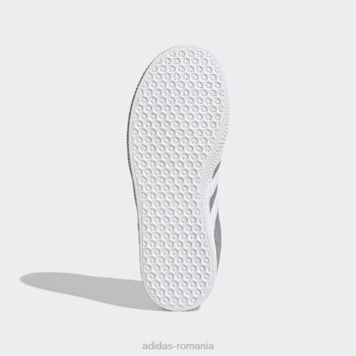 Adidas pantofi gazel gri copii gri/alb/auriu metalic 2JBN17764