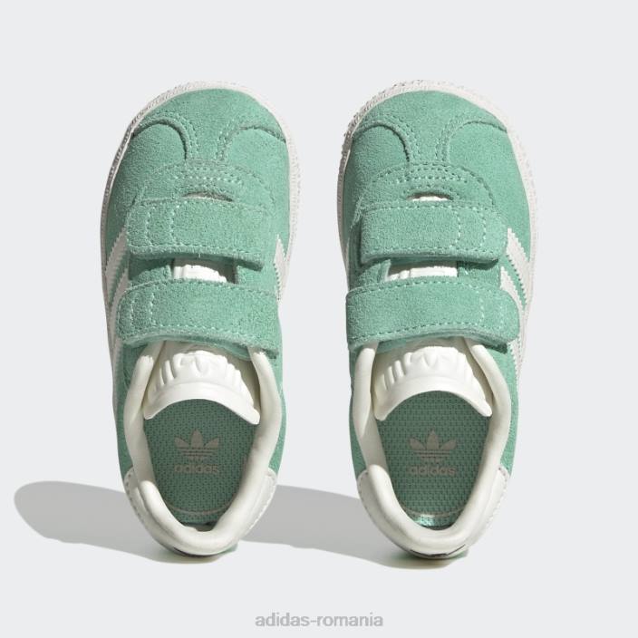 Adidas pantofi gazel verde/alb/negru copii verde/alb/negru 2JBN11167