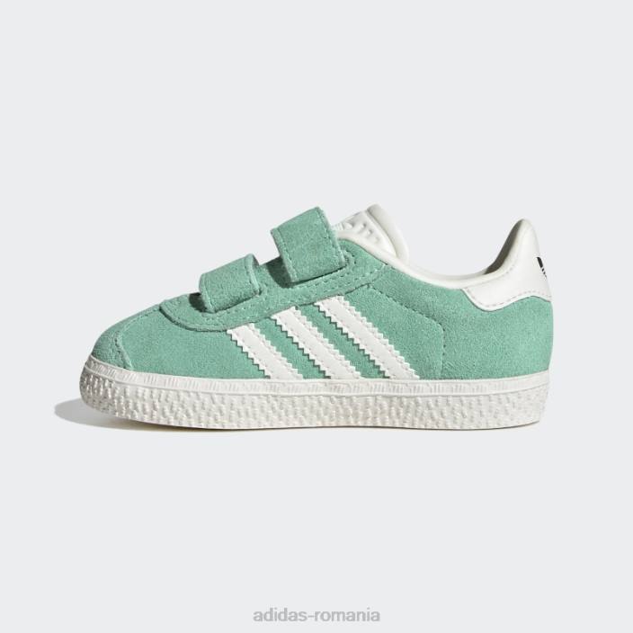 Adidas pantofi gazel verde/alb/negru copii verde/alb/negru 2JBN11167