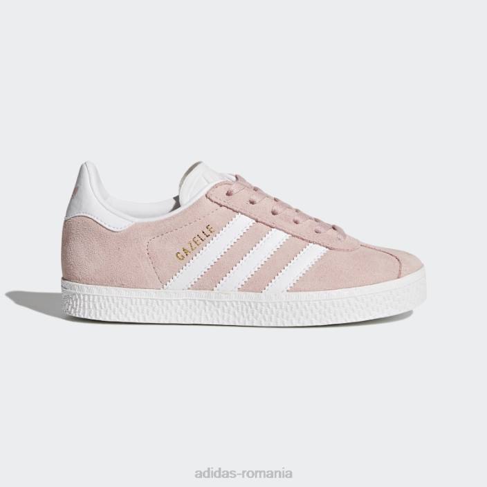 Adidas pantofi gazele aurii metalici copii roz ca gheață/alb/auriu metalic 2JBN17714
