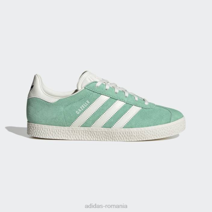 Adidas pantofi gazele verzi copii verde/alb/verde argintiu 2JBN11189