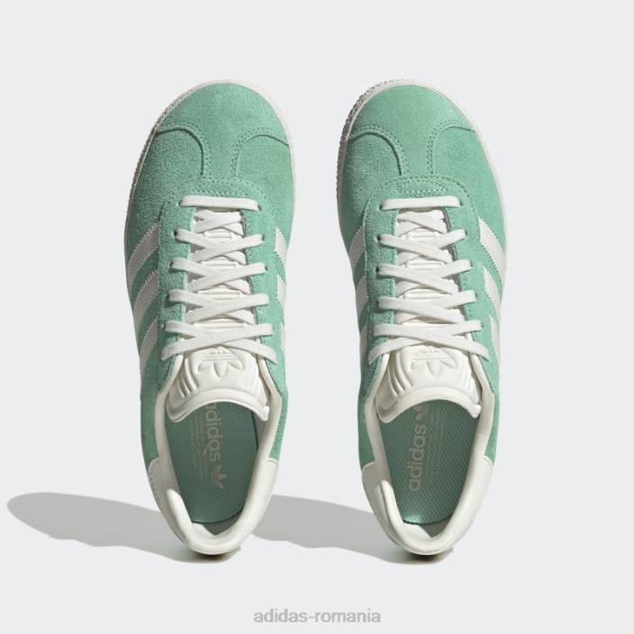 Adidas pantofi gazele verzi copii verde/alb/verde argintiu 2JBN11189