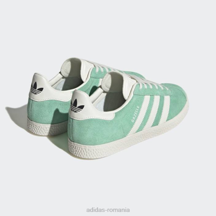 Adidas pantofi gazele verzi copii verde/alb/verde argintiu 2JBN11189