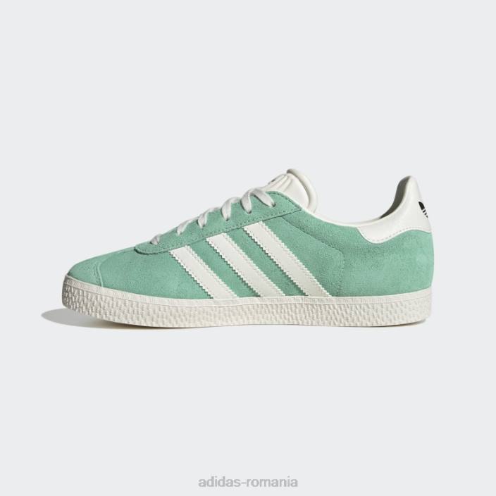 Adidas pantofi gazele verzi copii verde/alb/verde argintiu 2JBN11189