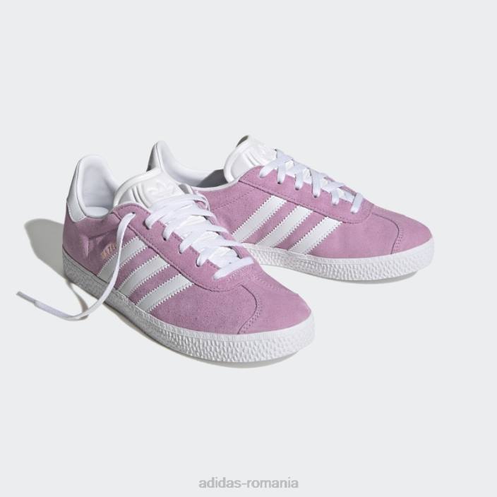 Adidas pantofi gazelle liliac adidas copii liliac/alb 2JBN17619