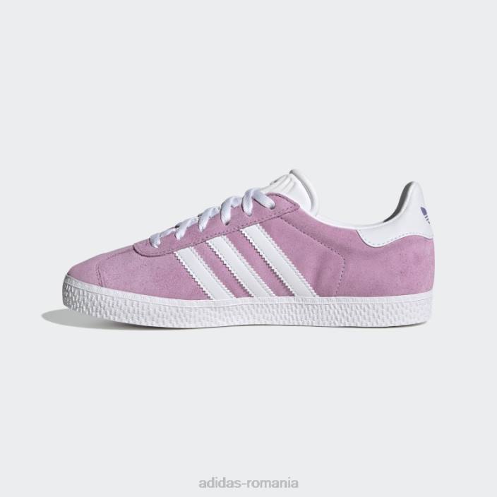 Adidas pantofi gazelle liliac adidas copii liliac/alb 2JBN17619