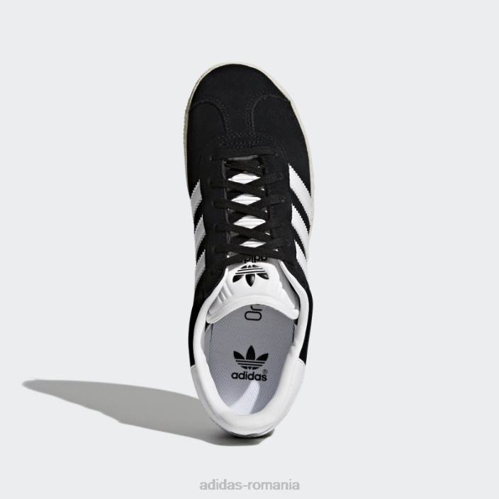 Adidas pantofi gazelle încălțăminte albă copii negru/alb încălțăminte/auriu 2JBN17616