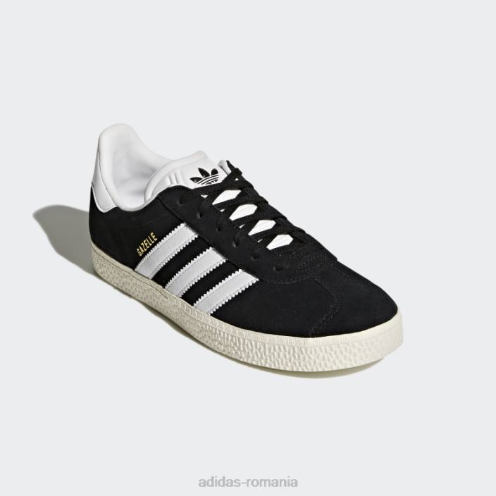 Adidas pantofi gazelle încălțăminte albă copii negru/alb încălțăminte/auriu 2JBN17616