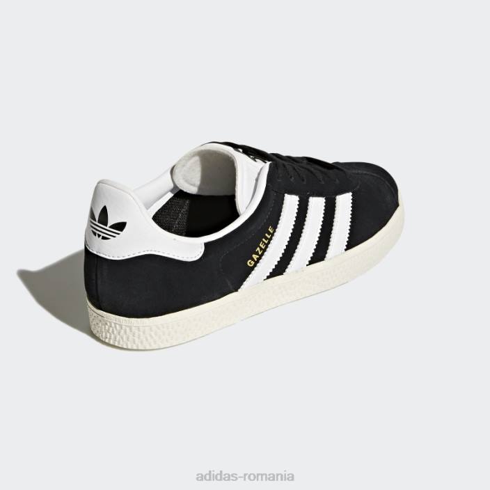 Adidas pantofi gazelle încălțăminte albă copii negru/alb încălțăminte/auriu 2JBN17616