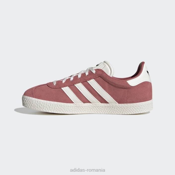 Adidas pantofi gazelle roșii copii roșu/alb/negru 2JBN18223