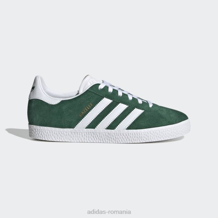 Adidas pantofi gazelle verde închis copii verde închis/alb 2JBN17598