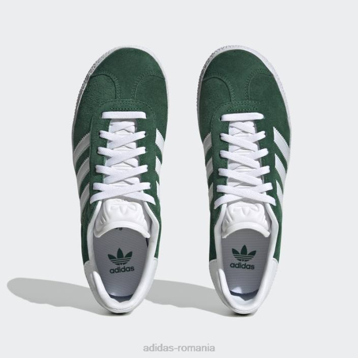 Adidas pantofi gazelle verde închis copii verde închis/alb 2JBN17598