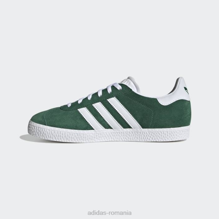 Adidas pantofi gazelle verde închis copii verde închis/alb 2JBN17598