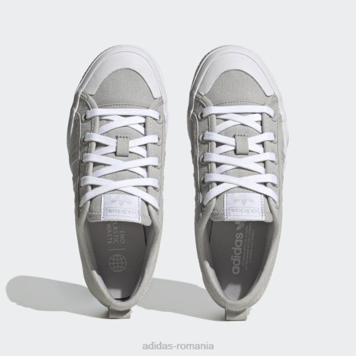 Adidas pantofi gri nizza platformă adidas copii gri/alb 2JBN17859