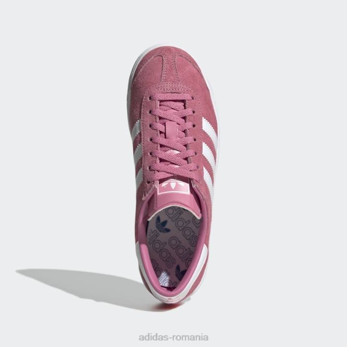 Adidas pantofi hamburg nuanță trandafir adidas copii ton trandafir/alb 2JBN18264