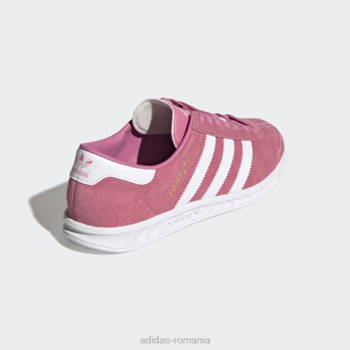 Adidas pantofi hamburg nuanță trandafir adidas copii ton trandafir/alb 2JBN18264