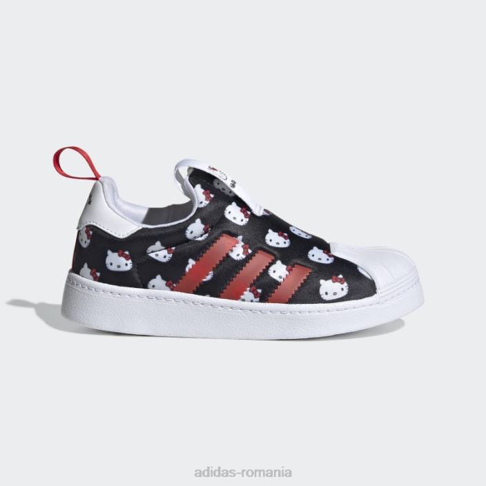 Adidas pantofi hello kitty superstar 360 alb adidas copii alb/negru/rosu 2JBN11544