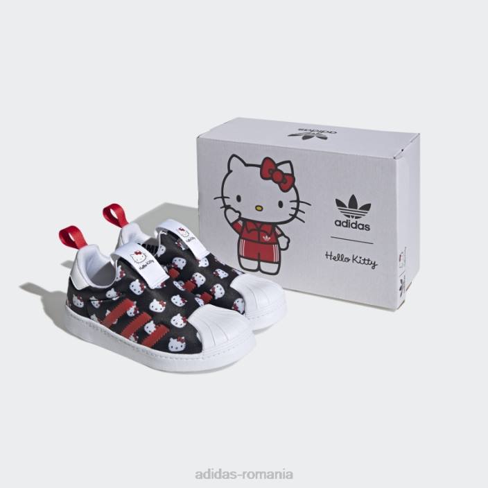Adidas pantofi hello kitty superstar 360 alb adidas copii alb/negru/rosu 2JBN11544
