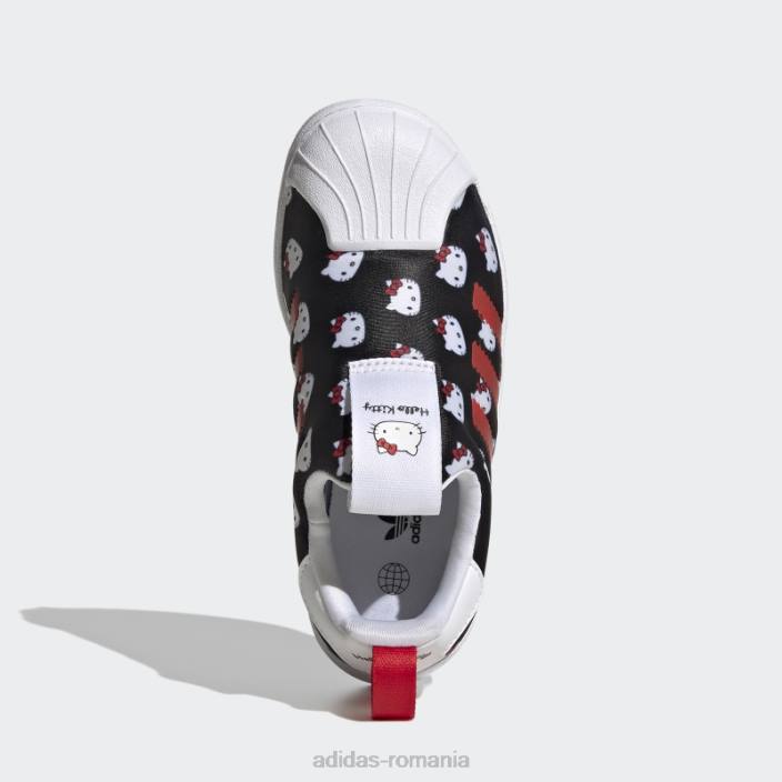 Adidas pantofi hello kitty superstar 360 alb adidas copii alb/negru/rosu 2JBN11544