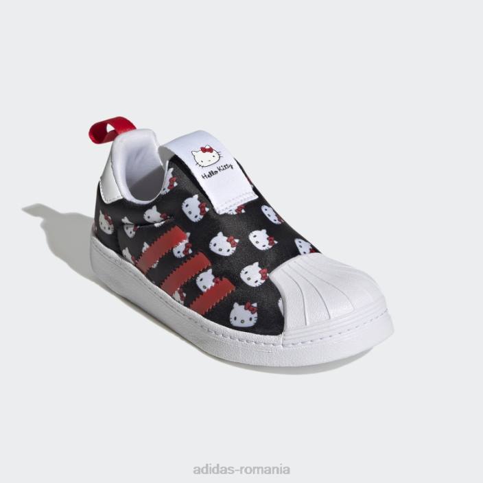 Adidas pantofi hello kitty superstar 360 alb adidas copii alb/negru/rosu 2JBN11544