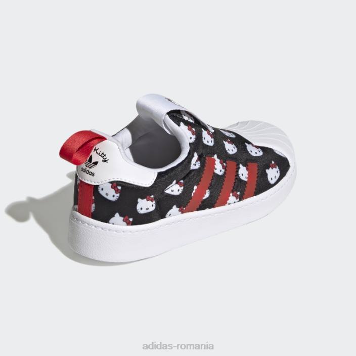 Adidas pantofi hello kitty superstar 360 alb adidas copii alb/negru/rosu 2JBN11544