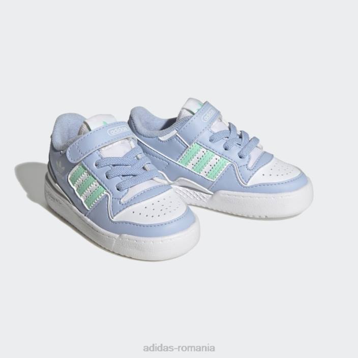 Adidas pantofi joase forum albastru alba copii zori alb/verde/albastru 2JBN17875