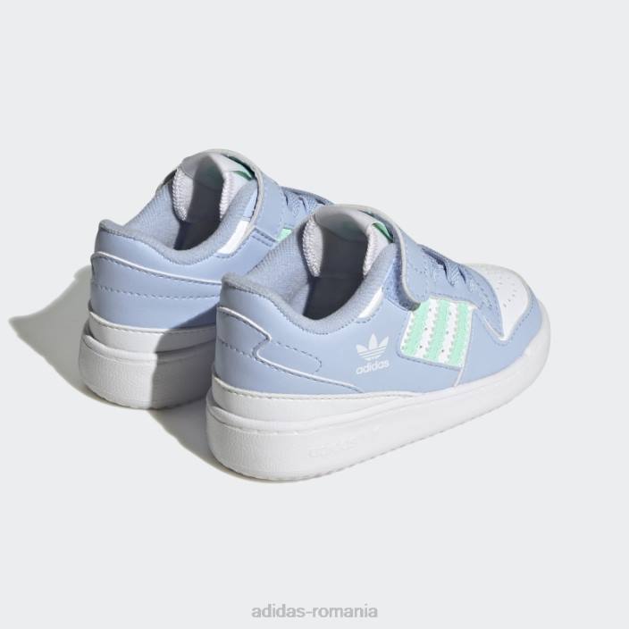 Adidas pantofi joase forum albastru alba copii zori alb/verde/albastru 2JBN17875