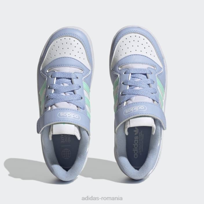 Adidas pantofi joase forum albastru alba copii zori alb/verde/albastru 2JBN18235