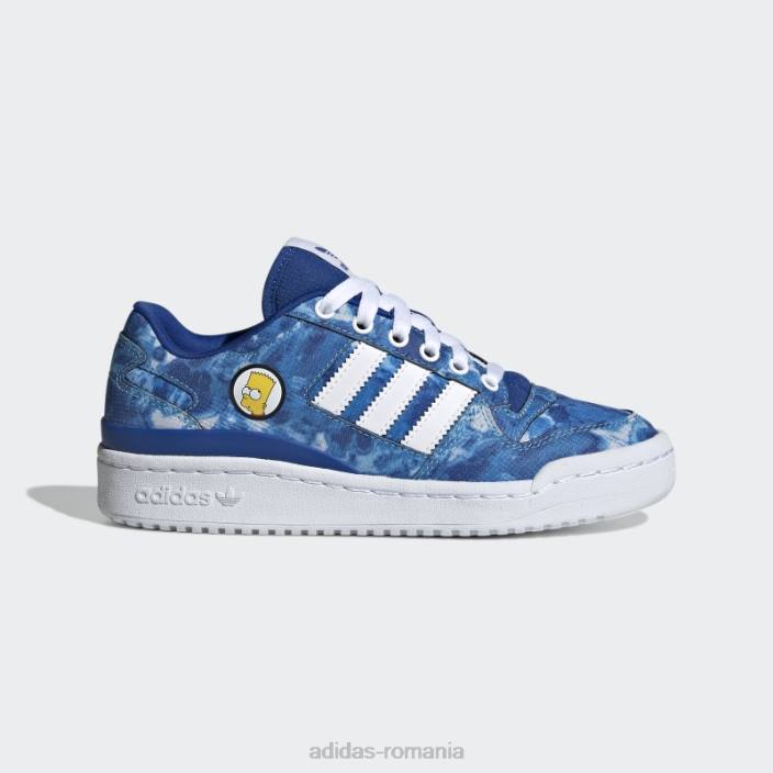 Adidas pantofi joase forum albastru regal copii albastru regal/alb 2JBN11543