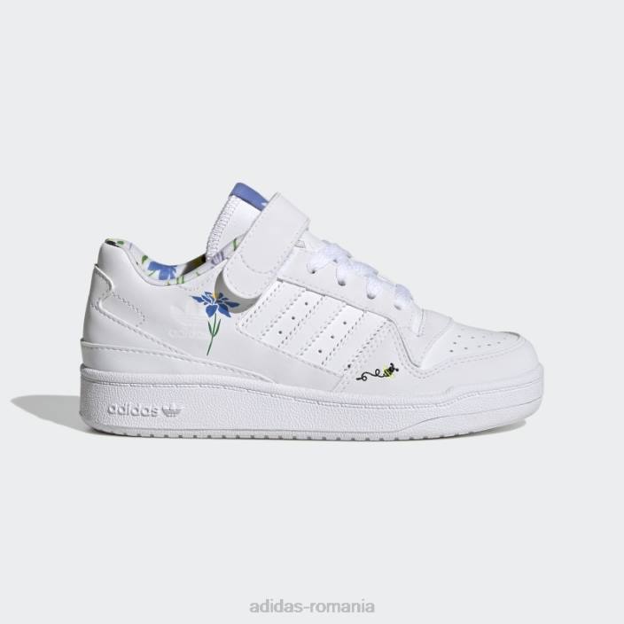 Adidas pantofi joase forum verzi copii alb/albastru/verde 2JBN11245