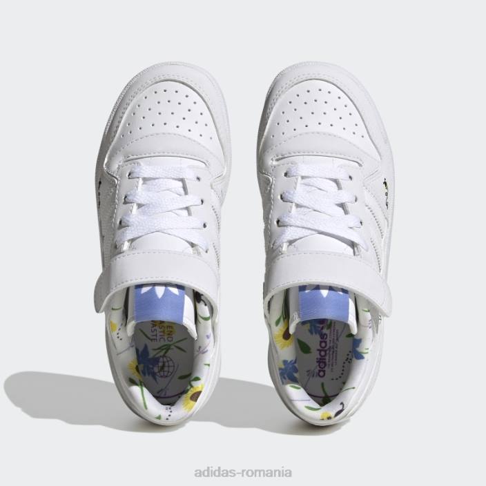 Adidas pantofi joase forum verzi copii alb/albastru/verde 2JBN11245