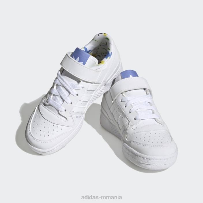 Adidas pantofi joase forum verzi copii alb/albastru/verde 2JBN11245
