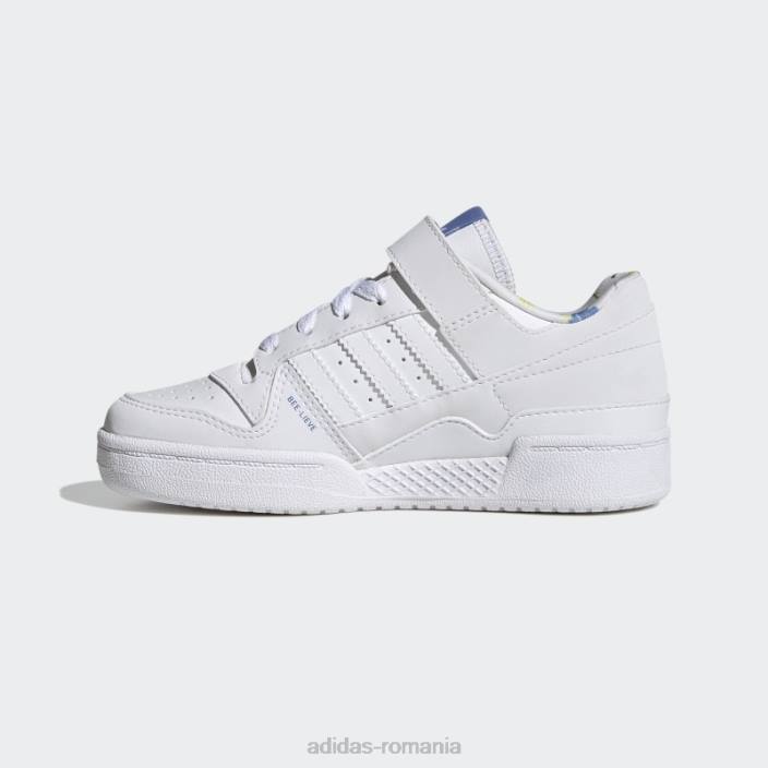 Adidas pantofi joase forum verzi copii alb/albastru/verde 2JBN11245